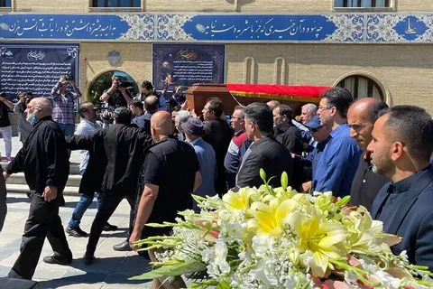 مراسم تشییع پیکر مسعود اسکویی، گوینده پیشکسوت رادیو
